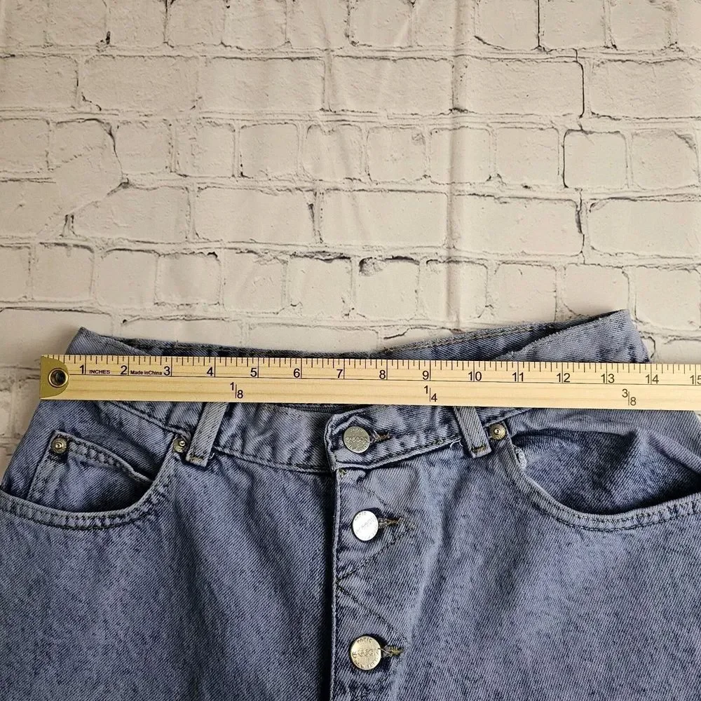 Vintage Sasson‎ Jeans Size 6 Button Fly High Rise Tapered Mom Skater Acid Wash